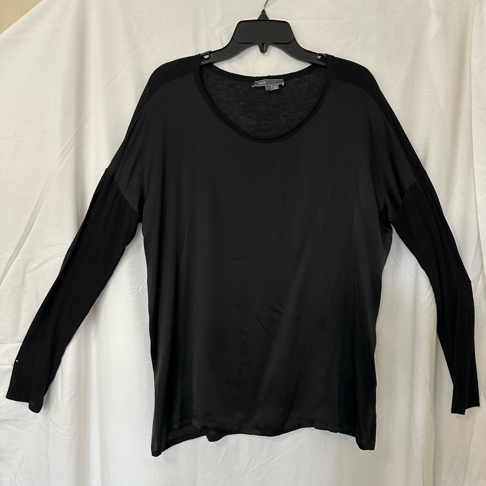 Vince Black Long Sleeve Women's Top